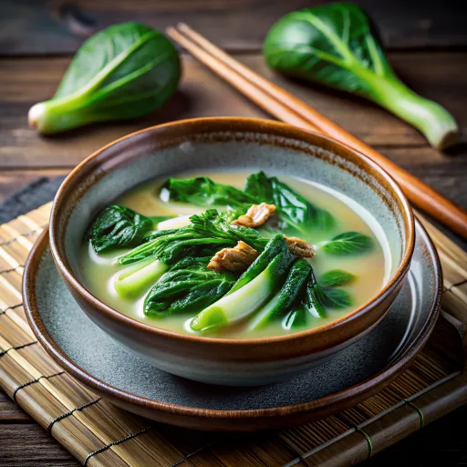 Sup Miso Sayuran Hijau