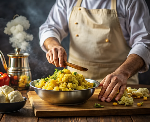 Tumis Jagung Kembang Kol Pedas